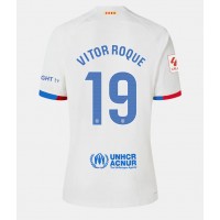 Dres Barcelona Vitor Roque #19 Gostujuci za Žensko 2023-24 Kratak Rukav